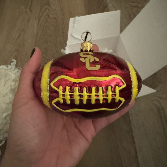 USC Trojans Football NWT Glass Ornament Vintage-Collegiate Collection - Picture 3 of 9